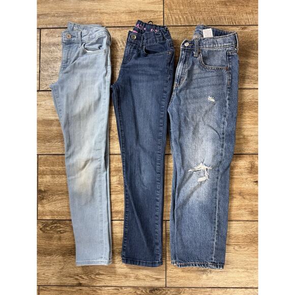 Lot Of 3 Girls Size 10 Jeans Gap Old Navy Place Super Skinny Slouchy Straight - Picture 3 of 10